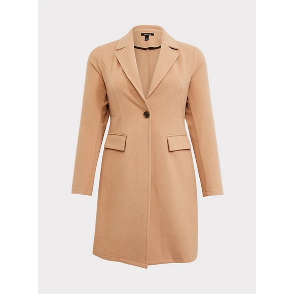 torrid Jackets & Blazers - Torrid Size 2 Camel Peacoat